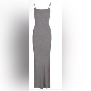 SKIMS Charcoal Maxi Dress